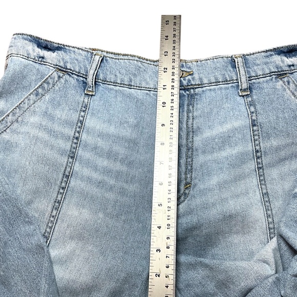 LUCKY BRAND 100% Cotton Light Wash Wide Leg Jeans Patch Pockets 14R - Picture 7 of 9